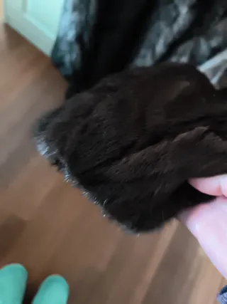 Chaquetón de piel marrón como nuevo.