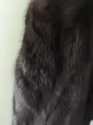 Chaquetón de piel marrón como nuevo.