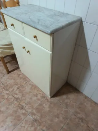 Mueble auxiliar cocina/baño mármol. HASTA 2/01