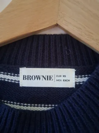 Jersey Brownie rayas azul y blanco