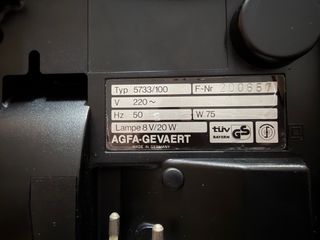 Proyector y Tomavistas Agfa Family