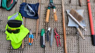 Lote herramientas jardinería