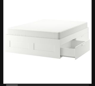 Cama 160x200 con cajones blanca