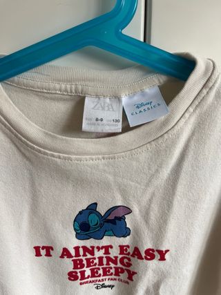 Camiseta Zara Stitch Talla 8-9