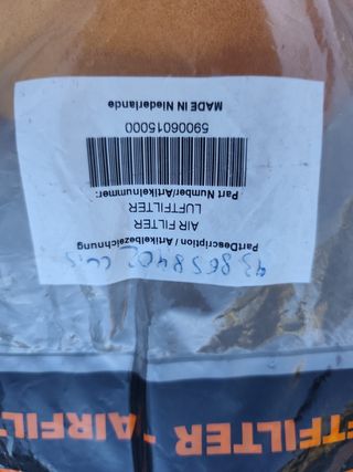 FILTRO DE AIRE Y ARAÑA KTM 250 SX  2008, REF ARAÑA