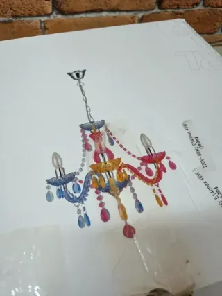 Lámpara con 3 luces, bombillas excluidas, E14, 40