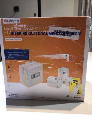 Netatmo Termostato + 3 Valvole Radiatore