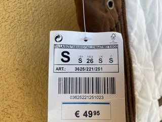 Gilet Zara donna bianco e marrone