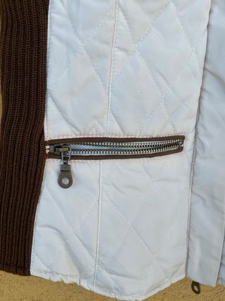 Gilet Zara donna bianco e marrone