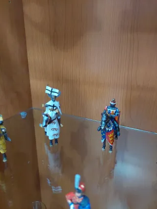 Collezione di 8 Soldatini di Piombo Montati