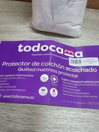 Protector de colchón Acolchado antiácaros Cama 140