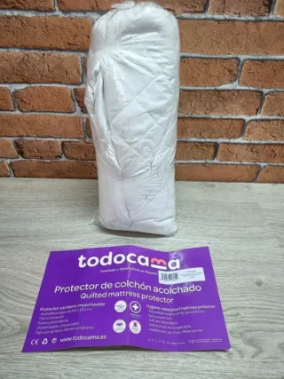 Protector de colchón Acolchado antiácaros Cama 140