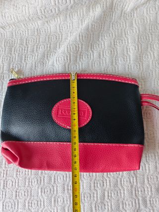 Bolsa neceser Fortuna vintage negro rojo colección