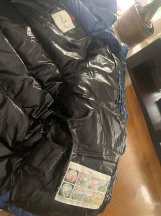 Abrigo Moncler Niño Azul Talla M