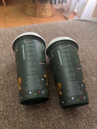 Vasos Starbucks Navidad reutilizables