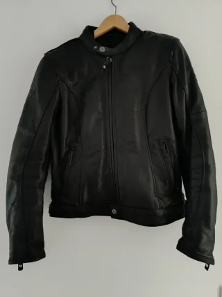 Chaqueta Moto Piel Negra Mujer REV'IT
