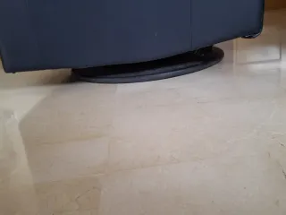 Sillón relax giratorio de piel