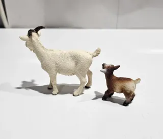 Cabra Blanca y Cría Schleich
