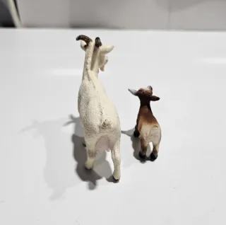 Cabra Blanca y Cría Schleich