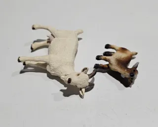 Cabra Blanca y Cría Schleich