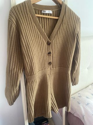 Mono Zara punto marrón