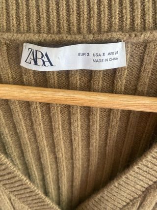 Mono Zara punto marrón
