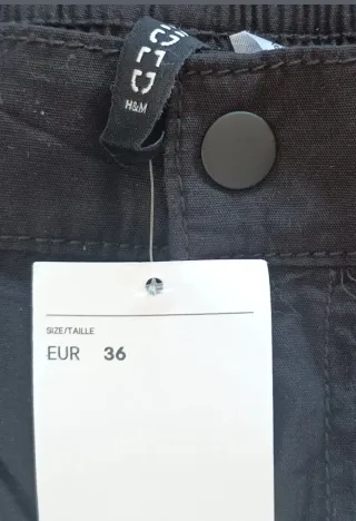 Pantalones cargo negros