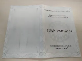 4 Monedas Homenaje Papa Juan Pablo II