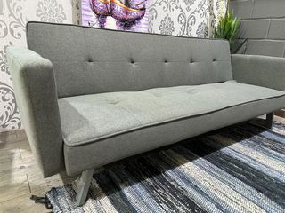 Sofá Cama Gris Tela