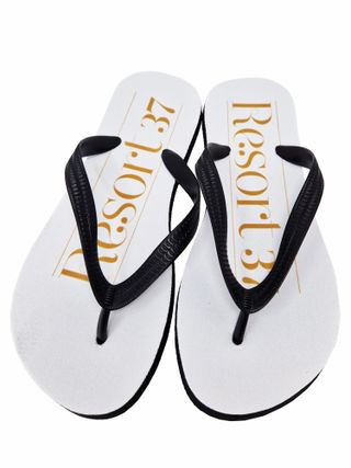 Infradito Resort 37 bianche e oro