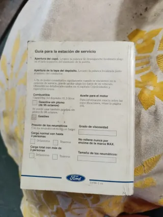 Manual del propietario del Ford Mondeo 1996