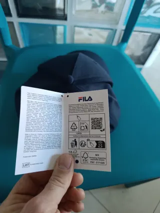 Cappello baseball Fila blue e bianco