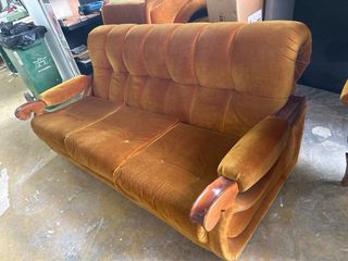 Sofá individual naranja