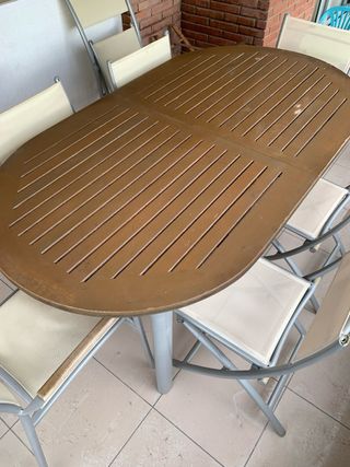 Mesa Terraza Extensible teca madera