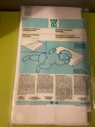 Almohada Cuna Transpirable Antiahogo Prenatal