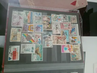 Álbum sellos antiguos España Matasellados