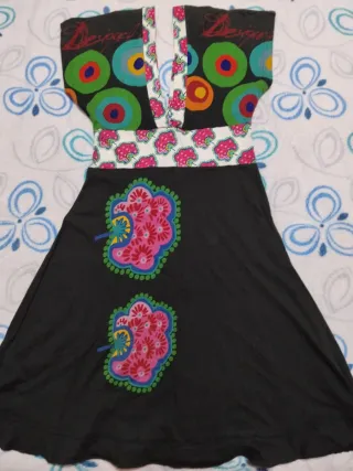 Vestido Desigual Talla M Multicolor