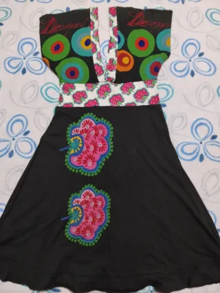 Vestido Desigual Talla M Multicolor