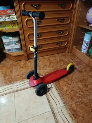 Patinete Oxelo B1 3 Ruedas Rojo