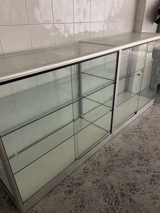 Mostrador Vitrina Aluminio Cristal de gran calidad