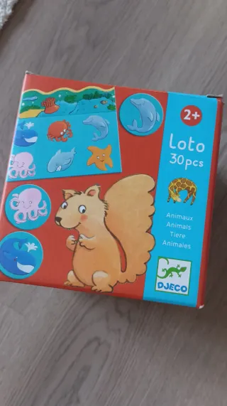 Nuevo!Juego de mesa Loto Djeco Animales 30 piezas
