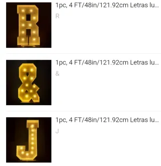 Letras J y R Cartón Pluma