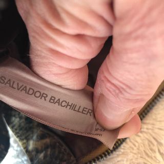 Bolso estampado imitando piel de serpiente