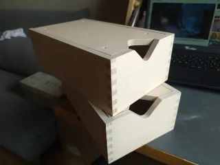 Dos Cajas de madera para almacenaje