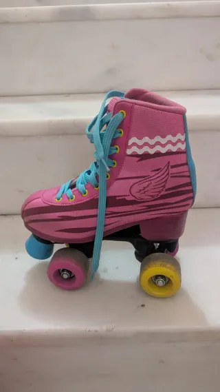 Patines Disney Vintage Rosas y Azules