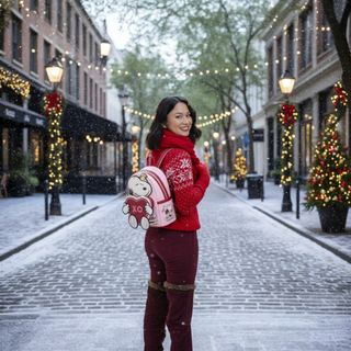 Mochila Mini Loungefly Snoopy XO