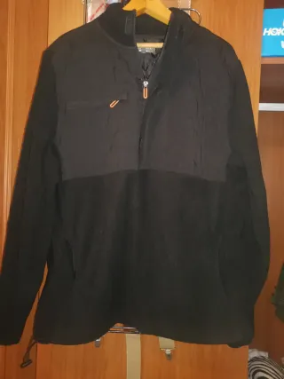 Polar Negro Cremallera Talla XL