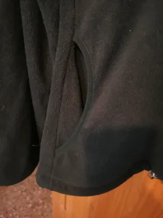 Polar Negro Cremallera Talla XL