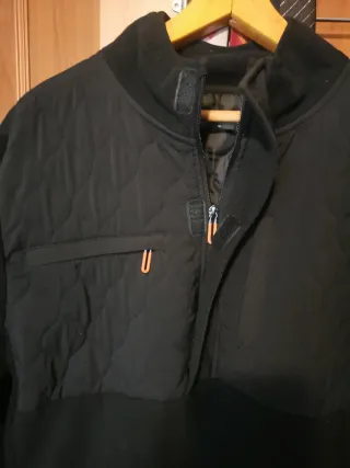 Polar Negro Cremallera Talla XL