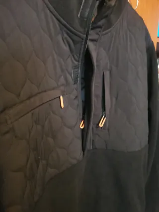 Polar Negro Cremallera Talla XL